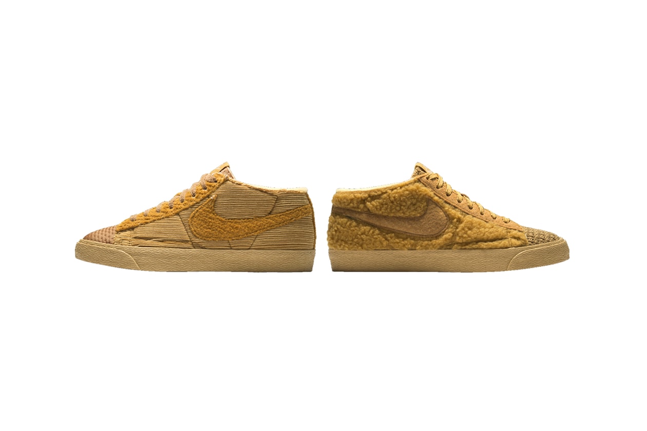 nike blazer cpfm cactus plant flea market sponge by you sneakers fleece brown release date shoes footwear sneakerhead