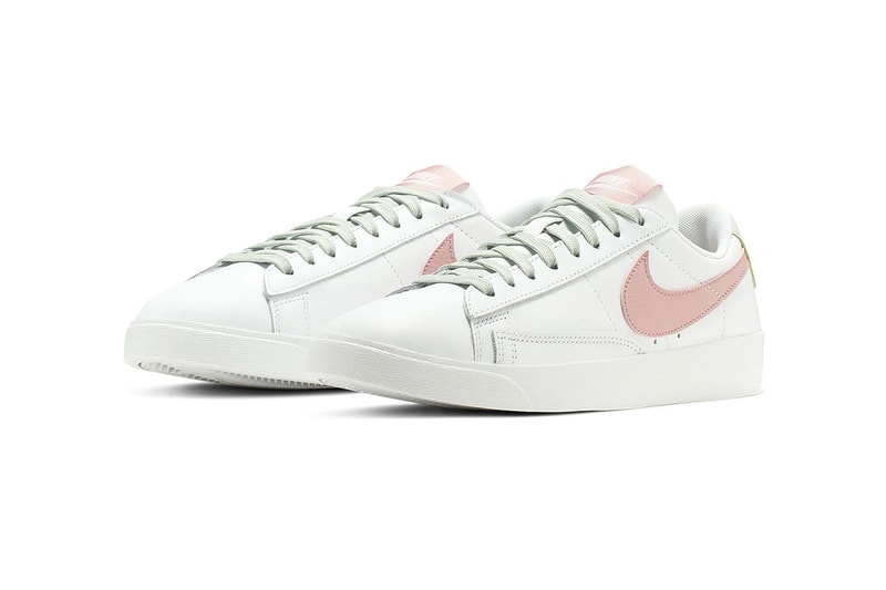 nike blazer low bleached coral pistachio frost green sneakers 