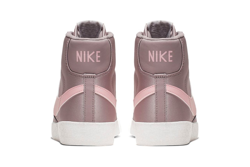 Nike Blazer Mid Premium Pumice Echo Dusky Pink Satin Sneakers Trainers