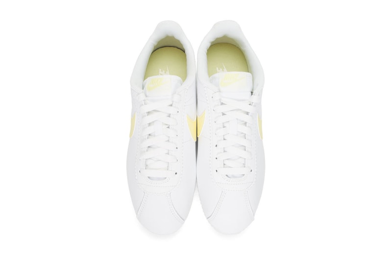 Nike Cortez in Pastel Yellow White Retro Sneaker Shoe Footwear Trainer Release Summer Fall Hue Colorful VIbrant Streetwear Staple