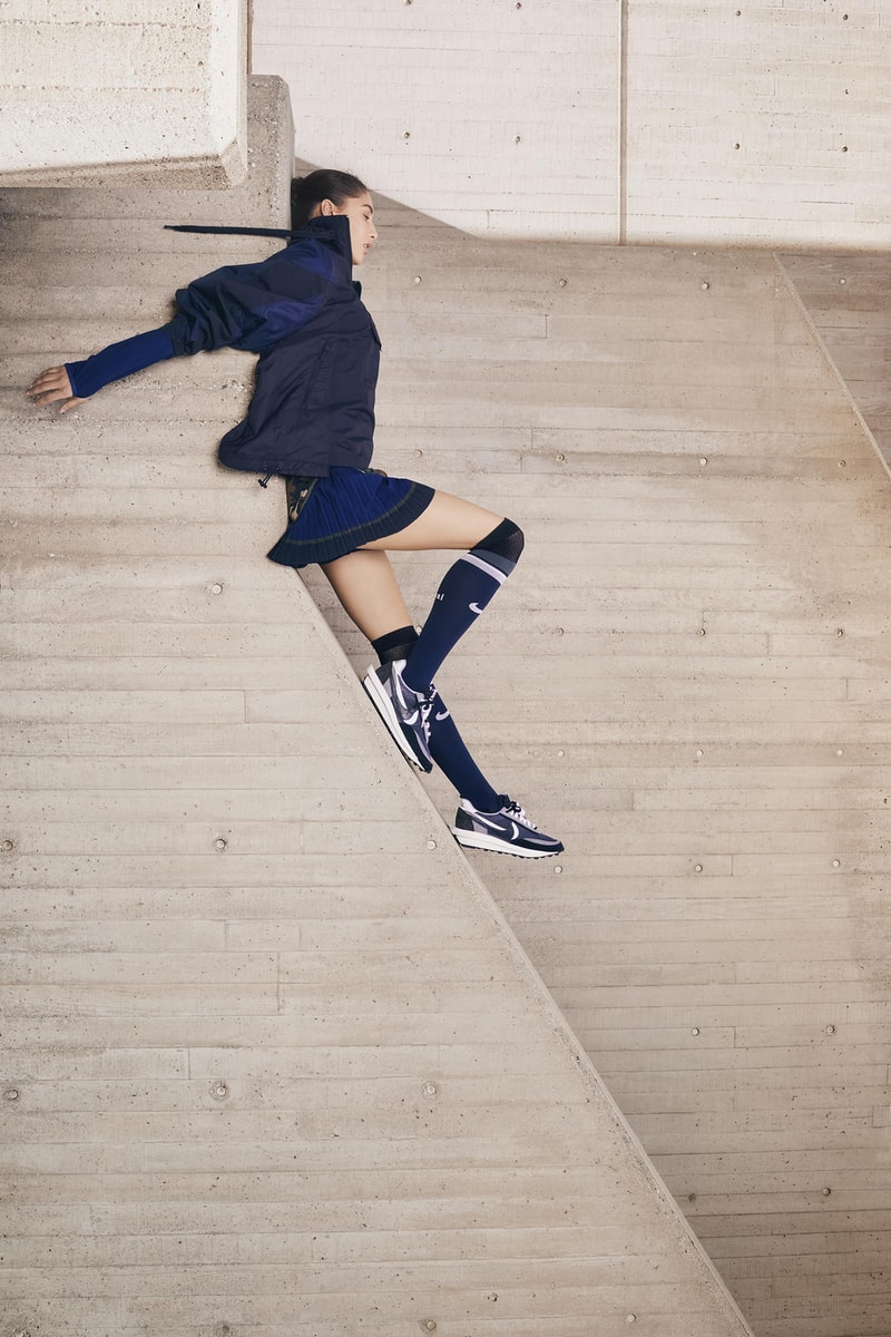sacai x Nike Full Collection LDV Waffle Blazer Mid Release Date Campaign Naomi Osaka Ad Sneaker Shoe Drop Pink Green Yellow Black White