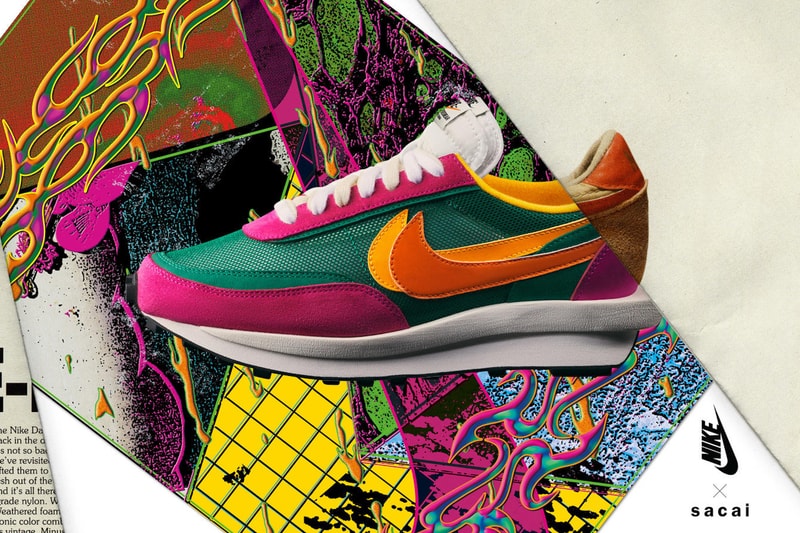 sacai x Nike Full Collection LDV Waffle Blazer Mid Release Date Campaign Naomi Osaka Ad Sneaker Shoe Drop Pink Green Yellow Black White