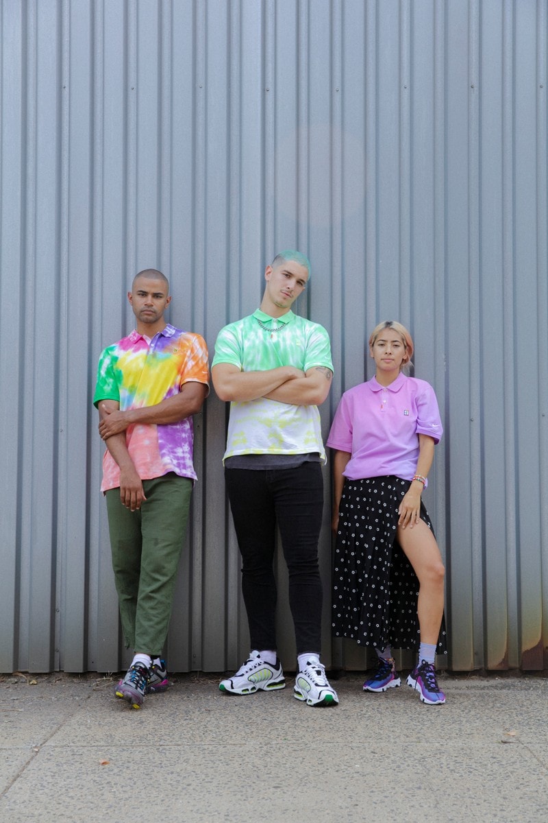 nike sb golf tie-dye polo t-shirts sneakers