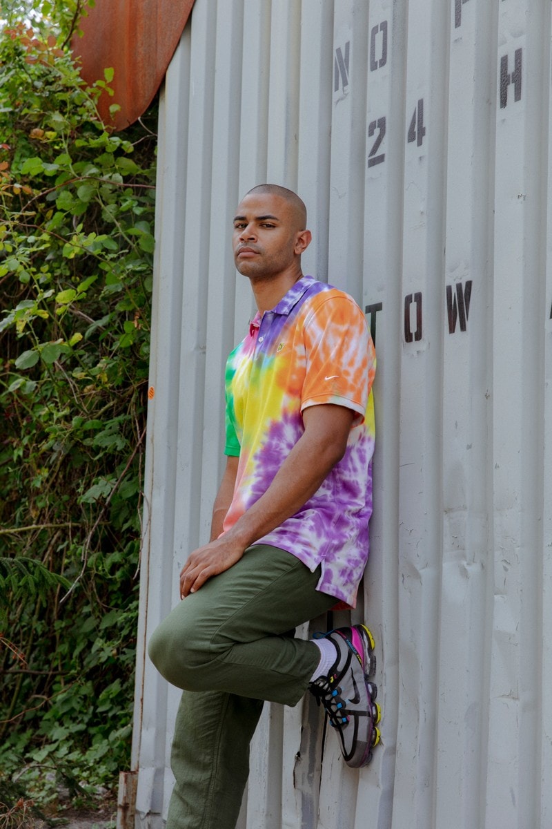 nike sb golf tie-dye polo t-shirts sneakers