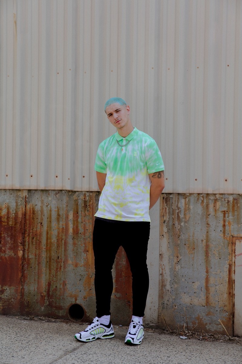 nike sb golf tie-dye polo t-shirts sneakers