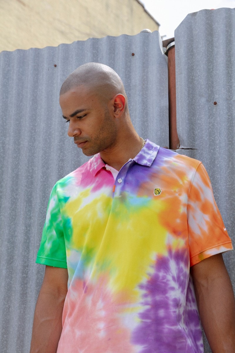 nike sb golf tie-dye polo t-shirts sneakers