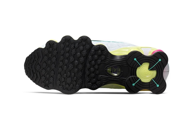 nike shox tl womens sneakers summer luminous green yellow pink purple 