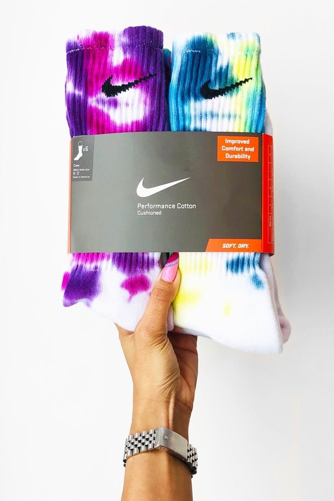 nike tie dye socks samm jo custom handmade