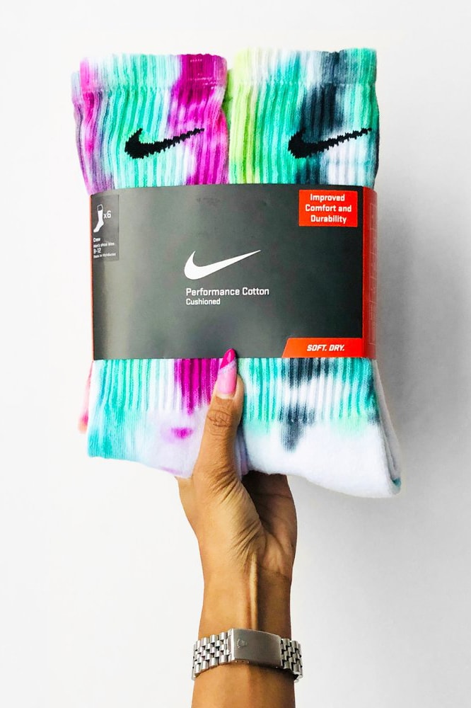 nike tie dye socks sammy jo custom multicolor