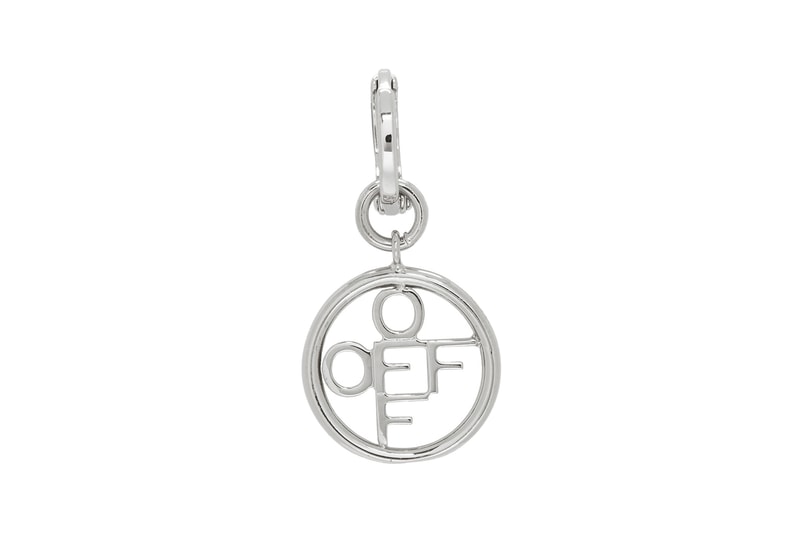 off-white earrings jewelry cross logo silver
