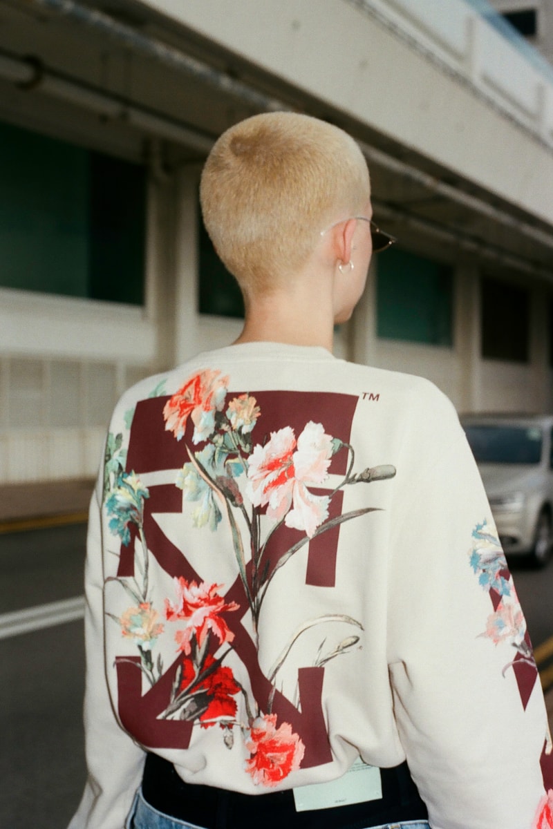 Off-White™ Fall/Winter 2019 Collection Editorial HBX HBXWM Virgil Abloh Sneakers Bags Accessories Logo Print Jackets Apparel 