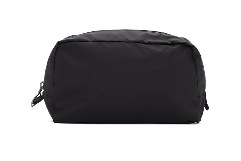 off white makeup pouch black travel bag accessories