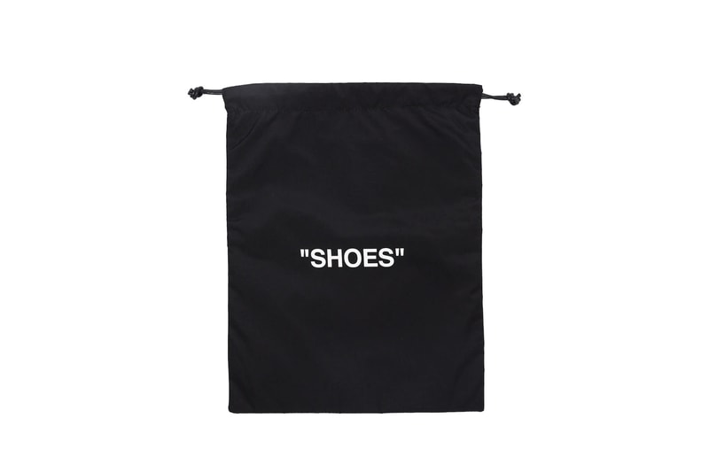 Off-White™ Logo Travel Packing Pouches Laundry Shoes Underwear T-Shirt Bag Black Storage
