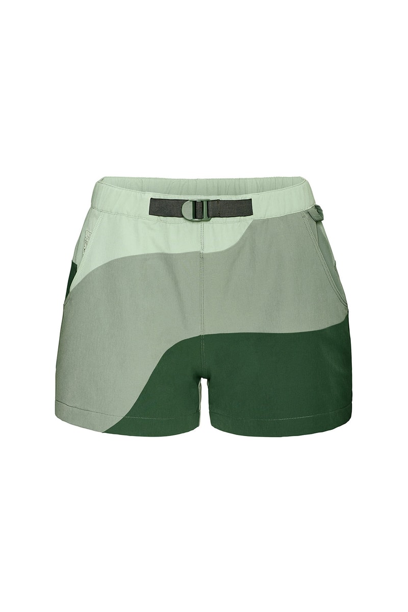 outdoor voices retrek color blacked hike short green