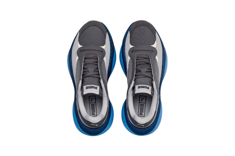 puma alteration blitz castlerock high rise chunky dad sneaker blue grey white