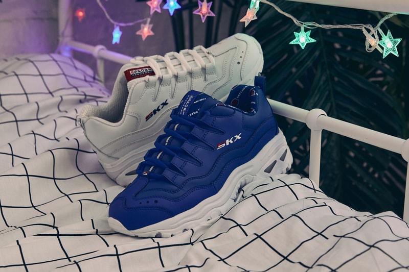 Skechers Energy White Blue Spring Summer 2019 Lookbook