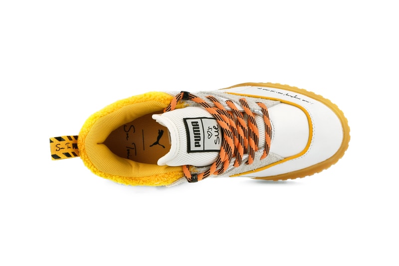 Sue Tsai x PUMA Cali Bright White Yellow