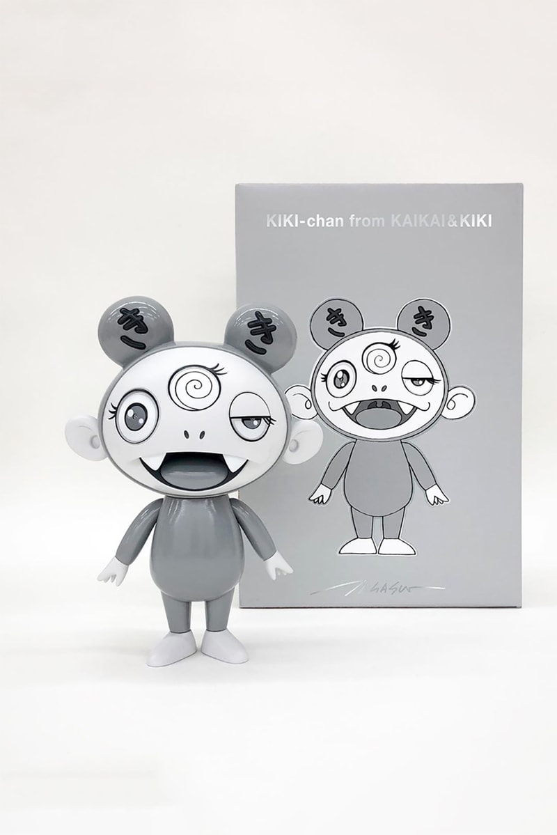 takashi murakami kaikai kiki figures black white vinyl figures art release tokyo japan artist