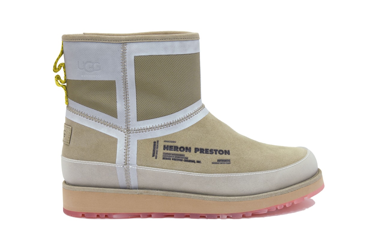 ugg heron preston boots collaboration classic mini tasman slippers