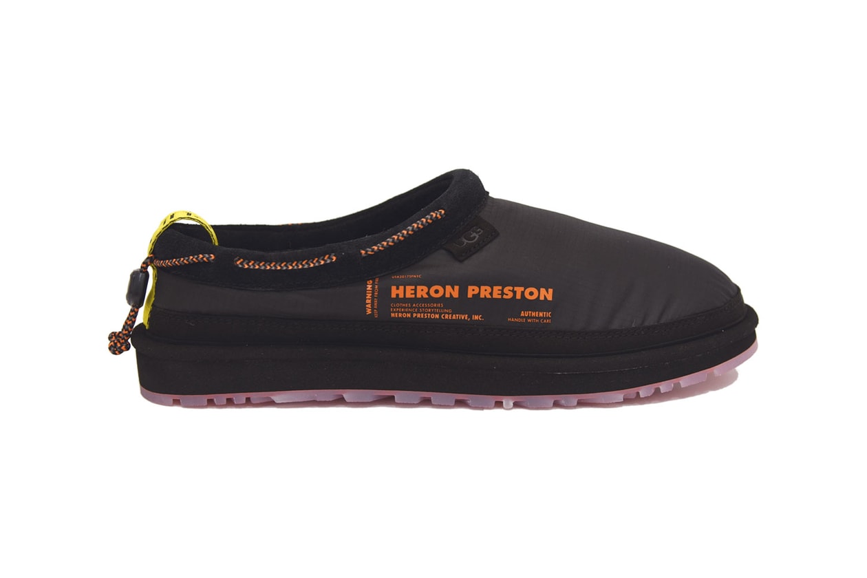 ugg heron preston boots collaboration classic mini tasman slippers
