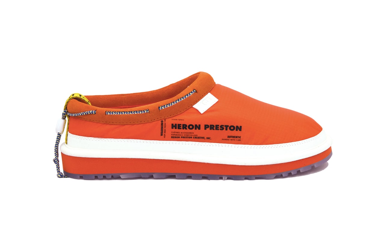 ugg heron preston boots collaboration classic mini tasman slippers