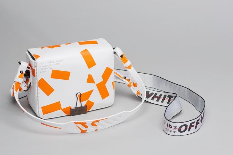 virgil abloh off white exhibition handbags figures of speech mca chicago church and state limited edition designer bags cross-body purse 