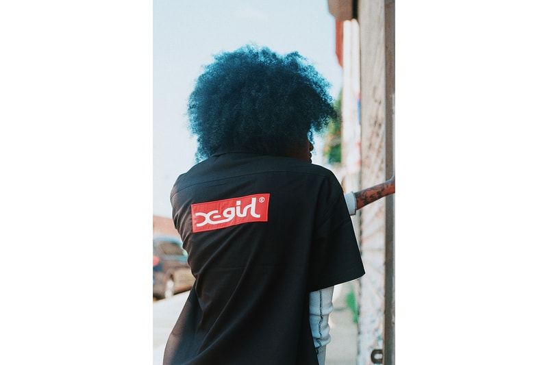 x-girl late-summer collection chynna rogers campaign womens t-shirts hoodies slip dresses streetwear