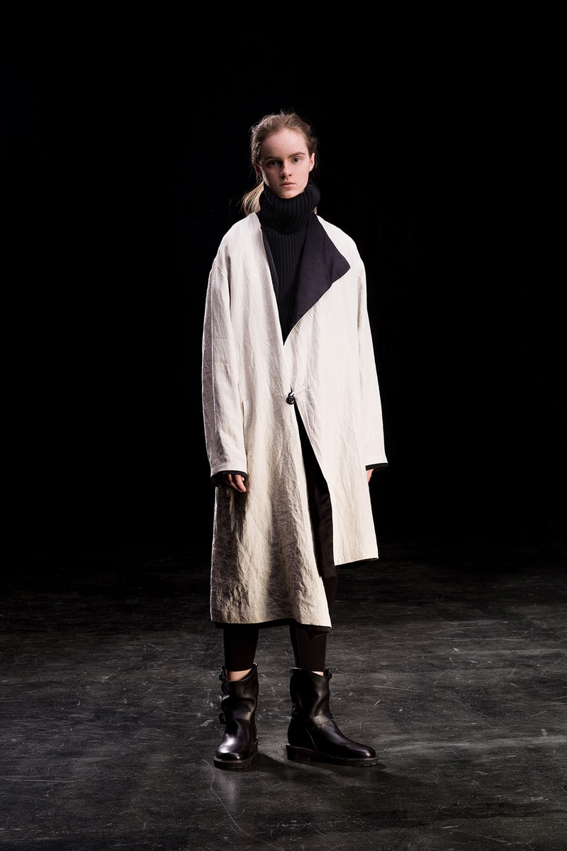 yohji yamamoto y's ys fall winter 2019 lookbook white jacket coat