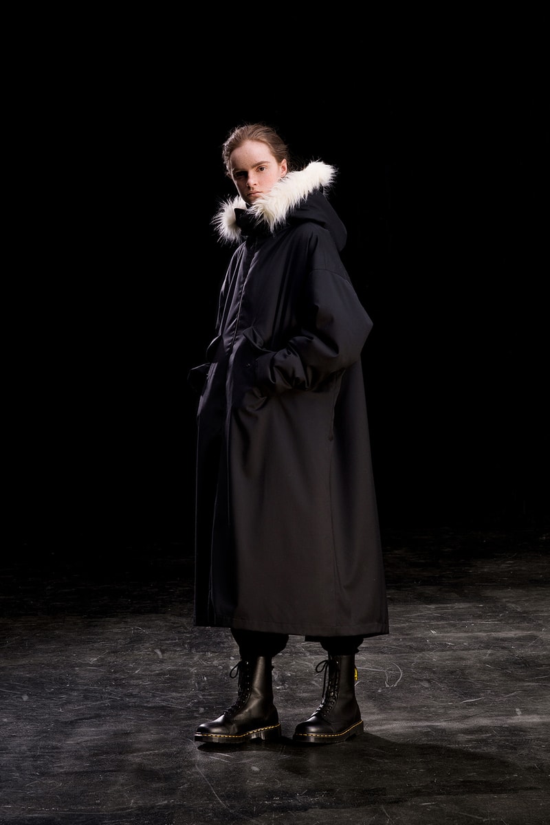 yohji yamamoto y's ys fall winter 2019 lookbook black jacket coat