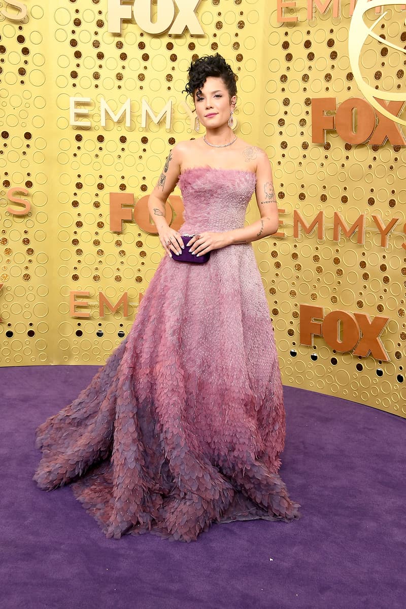open lace back dress Ashley Judd Purple Chiffon Celebrity Dresses in Oscar 2018 – loveangeldress main image 0