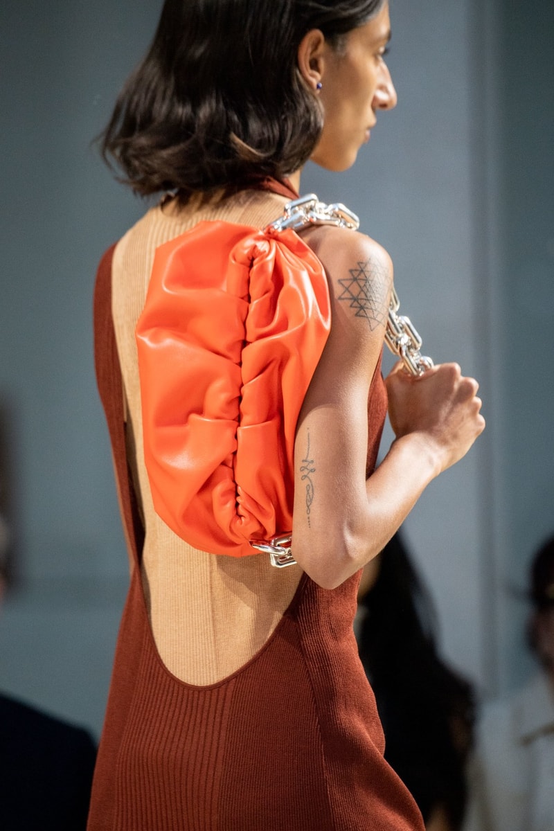 best bags shoes footwear bottega veneta milan fashion week mfw spring summer 2020 show clutches heels leather