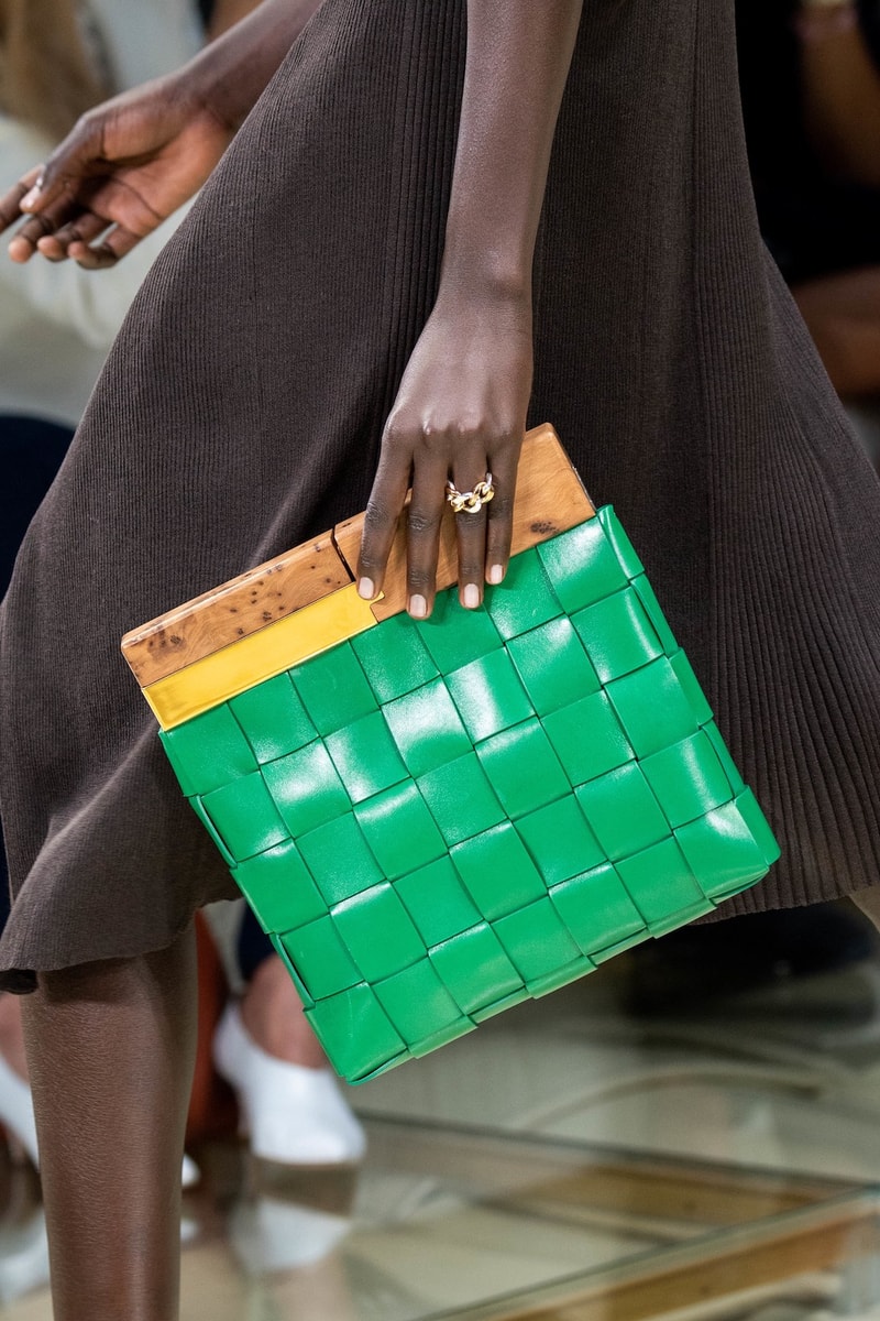 best bags shoes footwear bottega veneta milan fashion week mfw spring summer 2020 show clutches heels leather