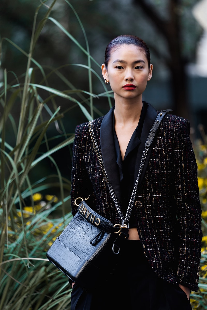 chanel HoYeon Jung korean model off duty style bag