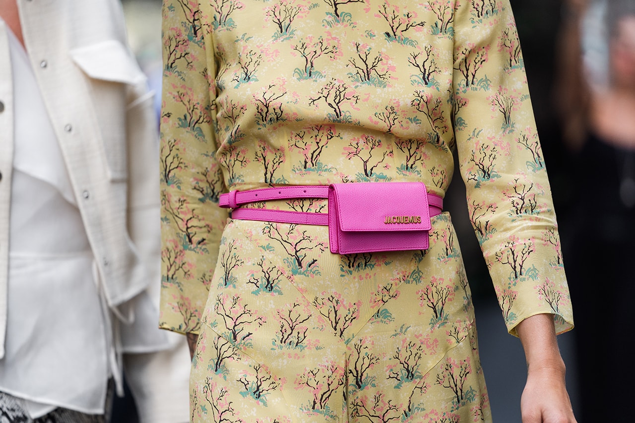 Louis Vuitton Monogram Brown Leather Clutch Handbag Trunk Street Style New York Fashion Week Spring Summer 2020 Bag Designer Luxury Petite Malle