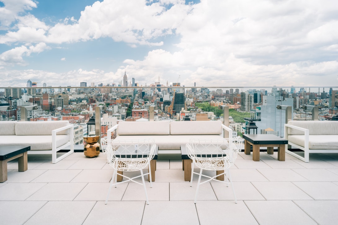 The Crown Rooftop Couches Windows