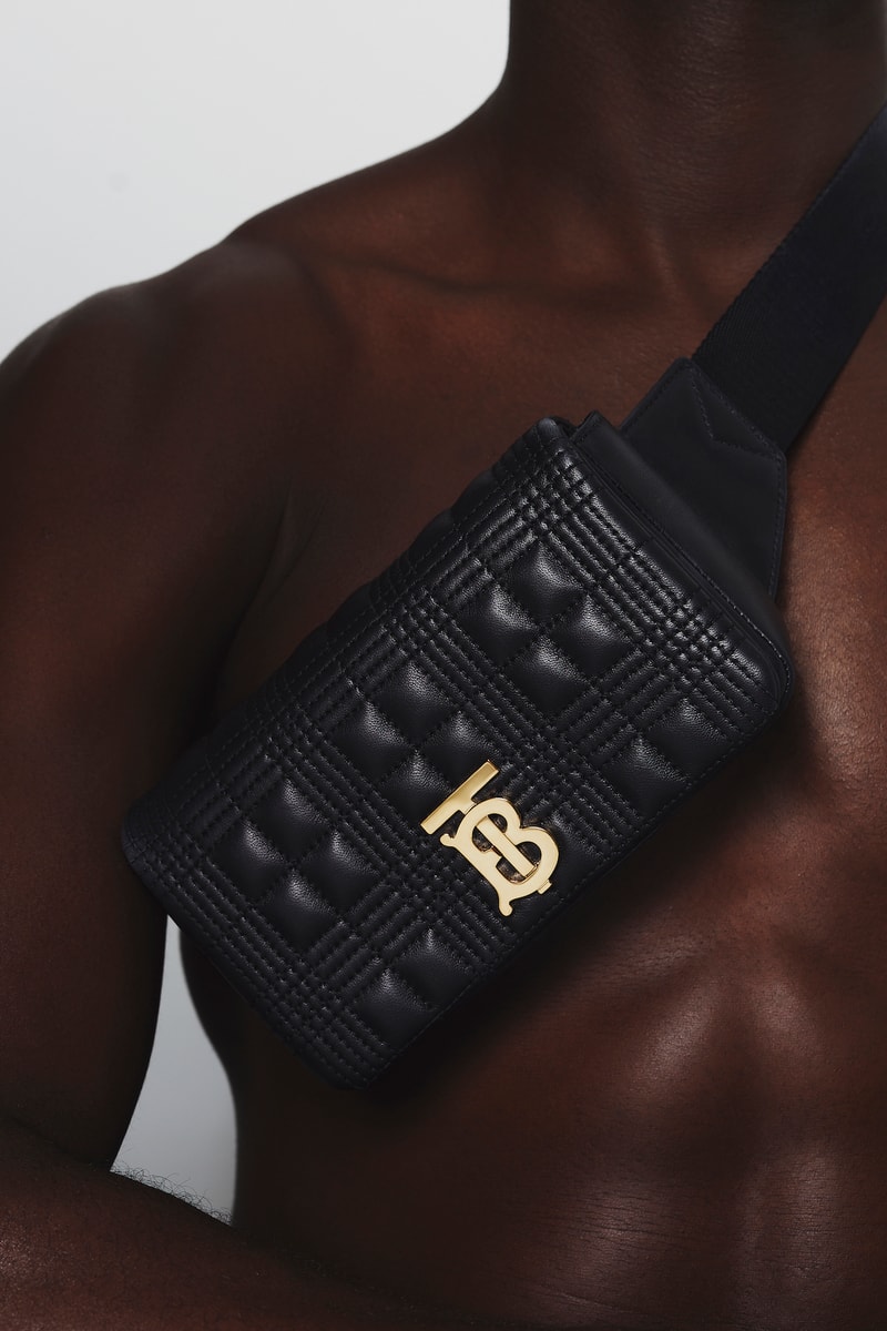 Burberry B Series Lola Quilted Bum Bag Release Thomas Burberry Monogram TB Print Black Luxury Bag Clutch