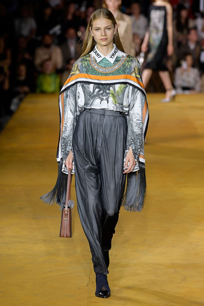 Burberry Riccardo Tisci Spring Summer 2020 London Fashion Week Skirt Grey