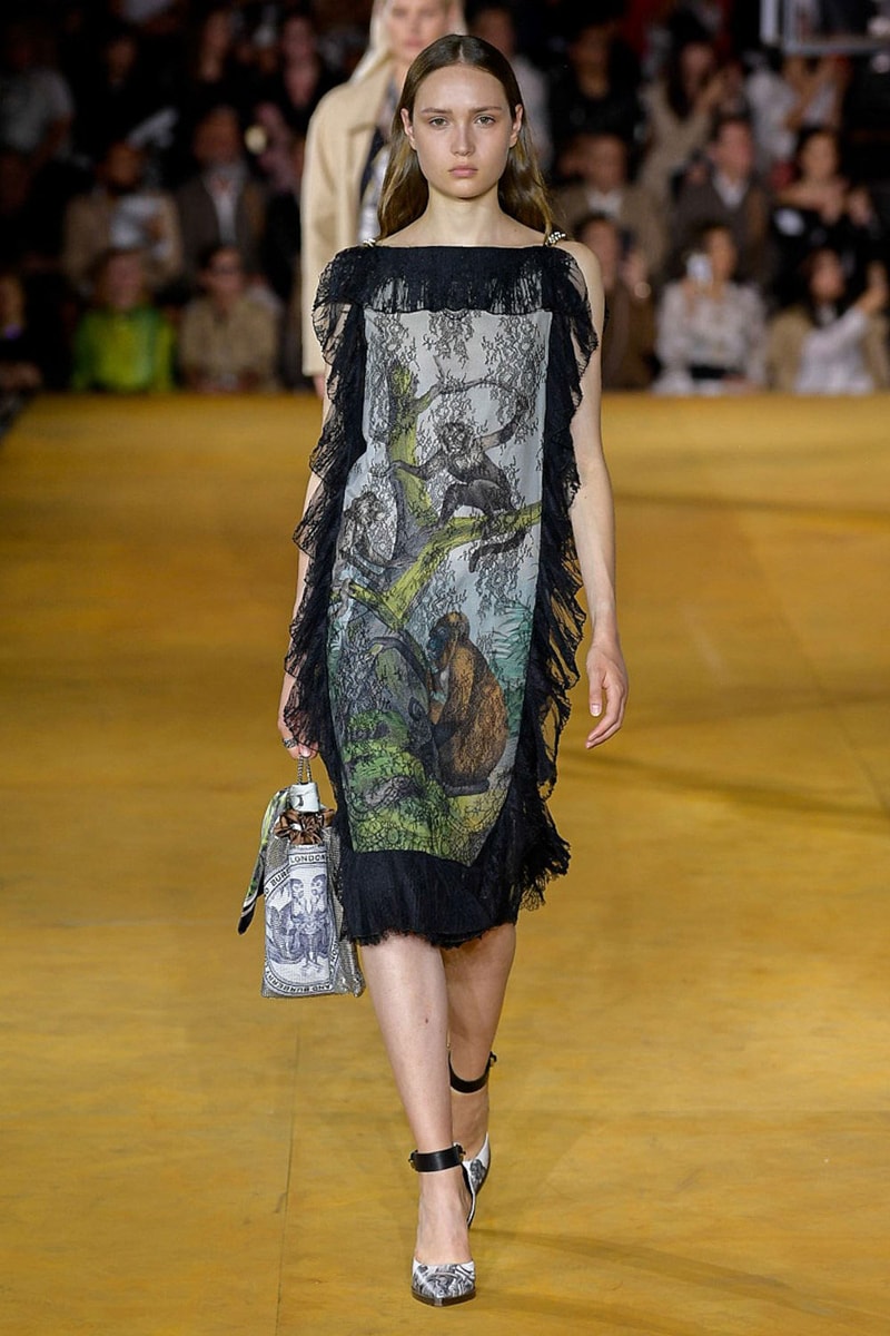 Burberry Riccardo Tisci Spring Summer 2020 London Fashion Week Dress Black