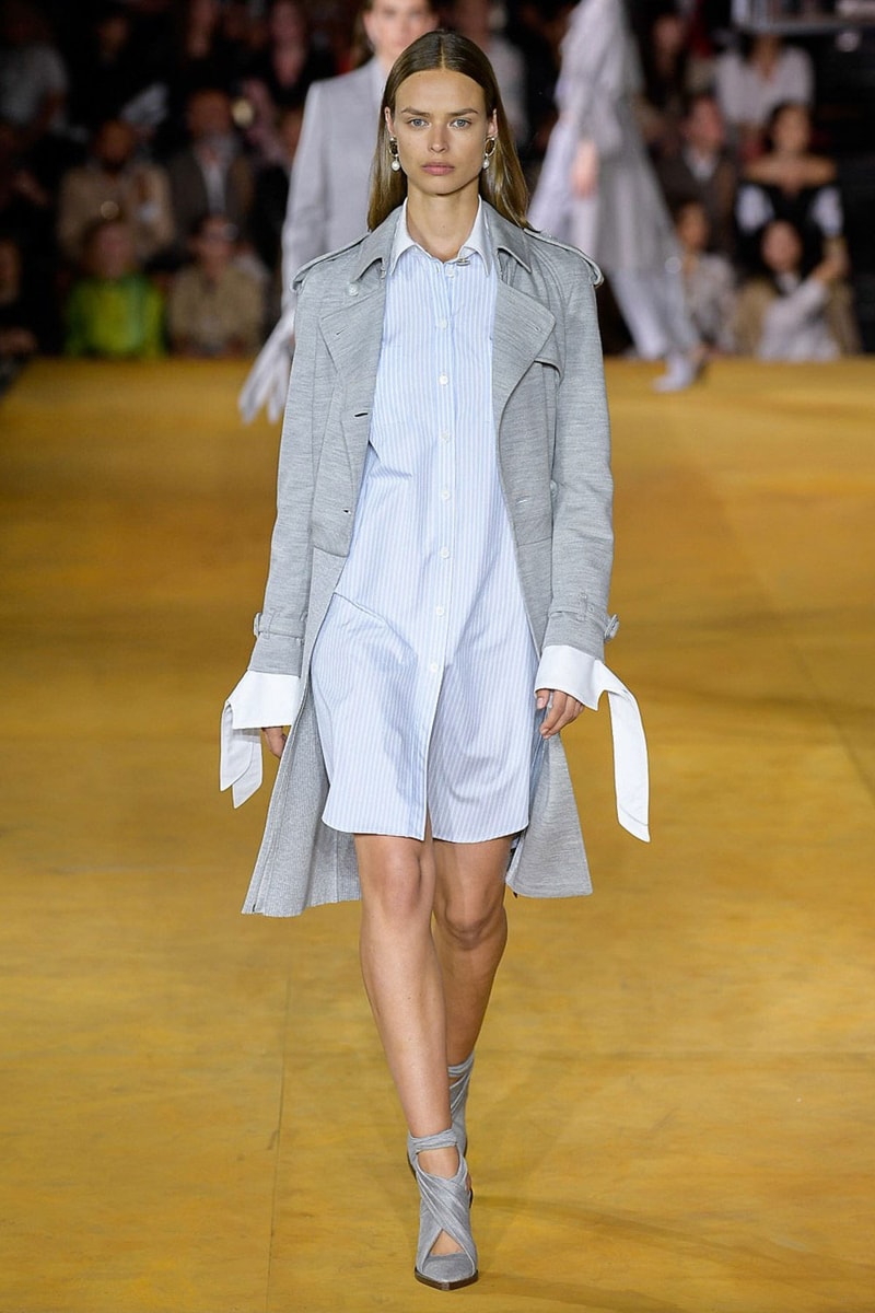 Burberry Riccardo Tisci Spring Summer 2020 London Fashion Week Dress Grey