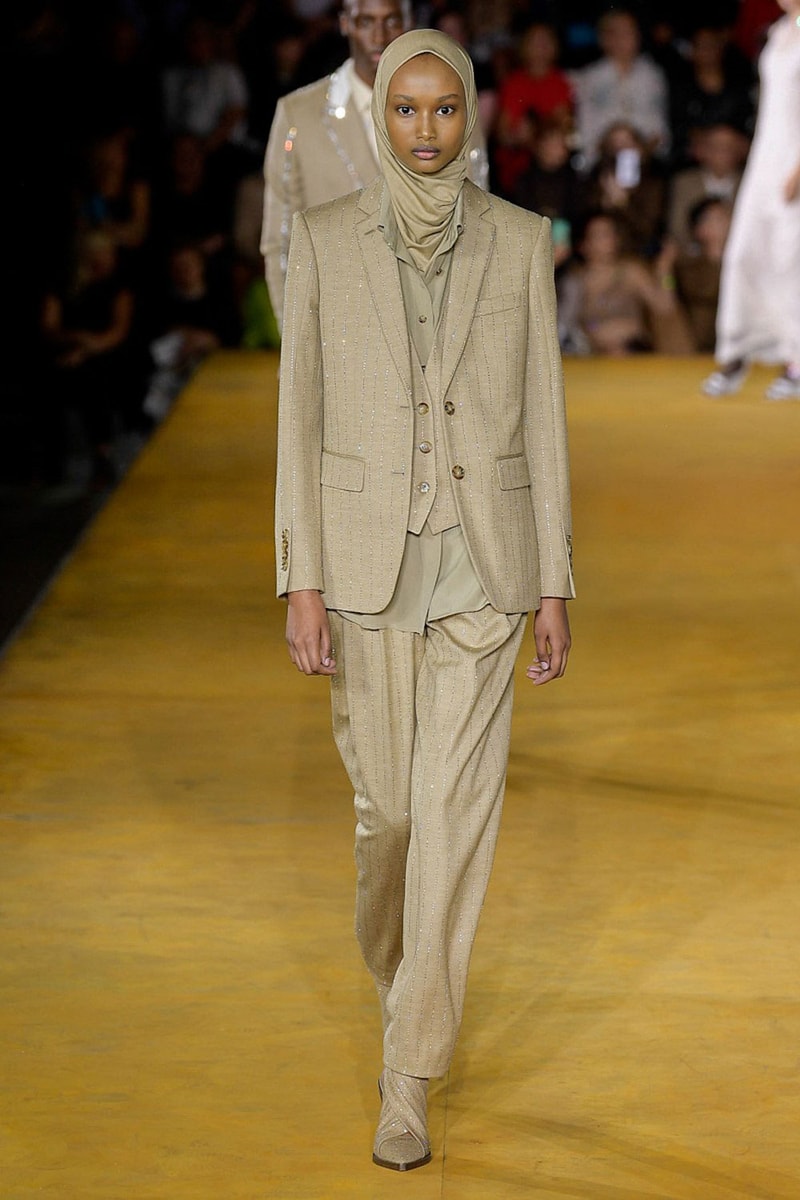 Burberry Riccardo Tisci Spring Summer 2020 London Fashion Week Suit Tan