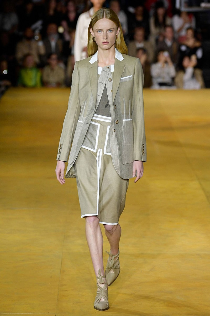 Burberry Riccardo Tisci Spring Summer 2020 London Fashion Week Suit Tan