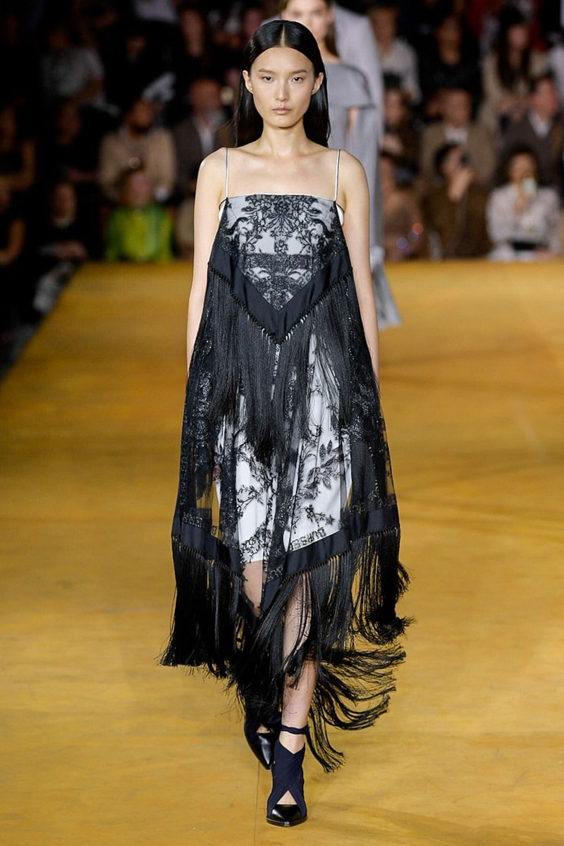 Burberry Riccardo Tisci Spring Summer 2020 London Fashion Week Dress Black