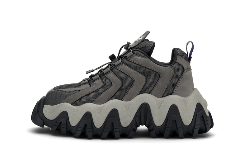 Eytys Halo Chunky Sneaker Platform Release Grey Black White Suede Nubuck Statement Shoe Trainer