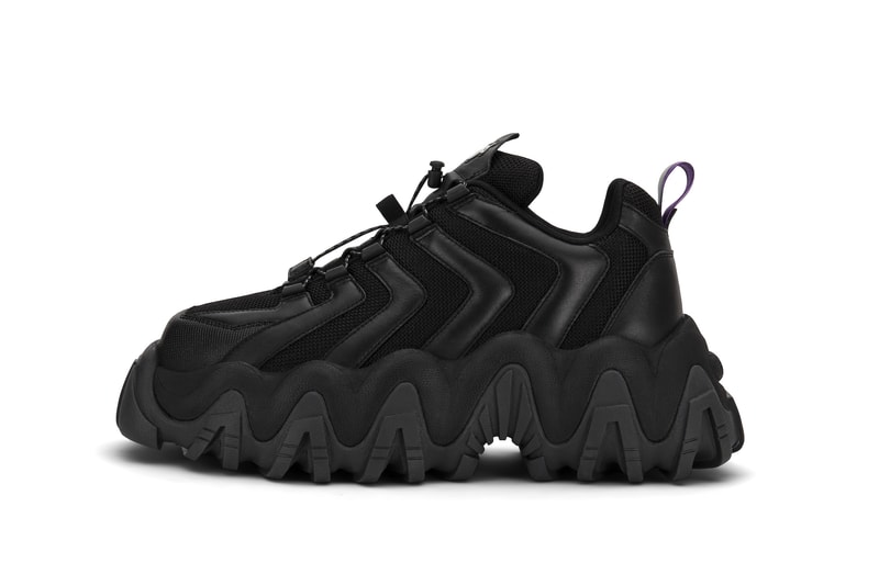 Eytys Halo Chunky Sneaker Platform Release Grey Black White Suede Nubuck Statement Shoe Trainer