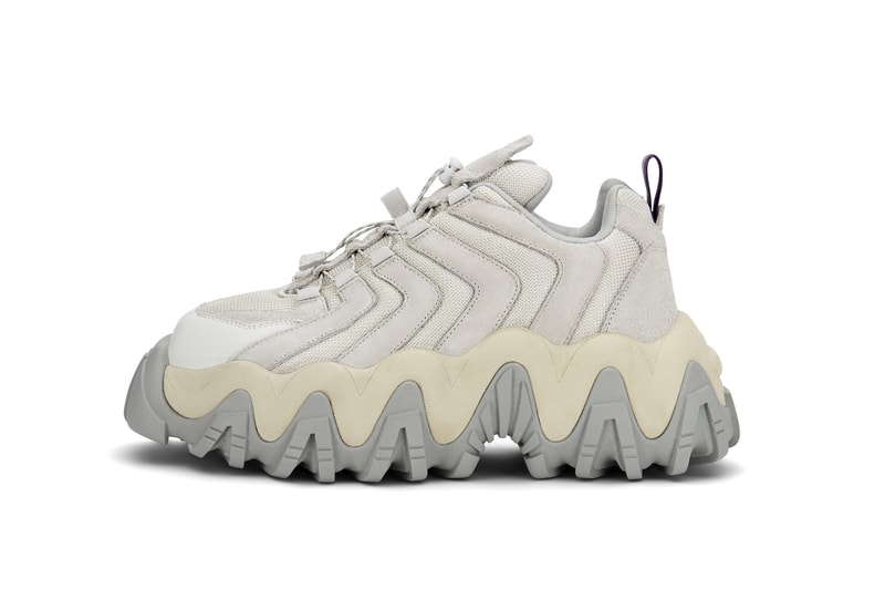 Eytys Halo Chunky Sneaker Platform Release Grey Black White Suede Nubuck Statement Shoe Trainer