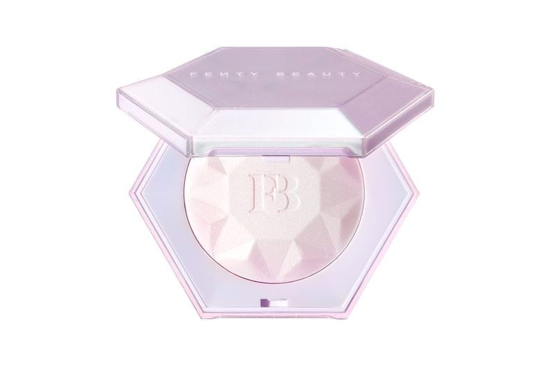fenty beauty rihanna diamond bomb liquid powder highlighter glitter buki brush makeup beauty 