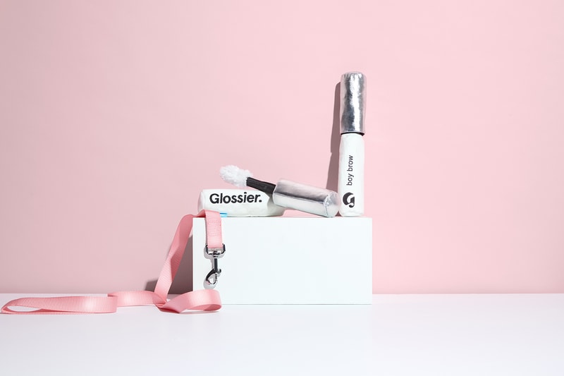 glossier bark dog toys makeup beauty pets boy brow