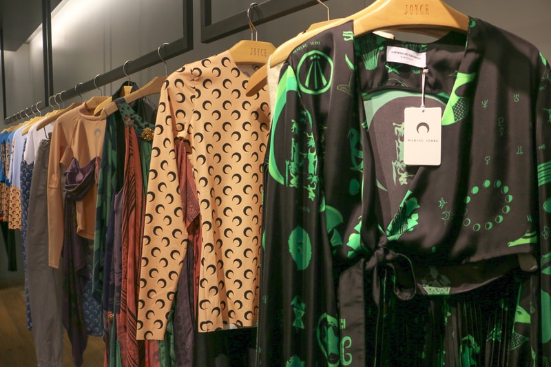Joyce x Marine Serre Capsule Collection Hong Kong Tops Pink Black Green