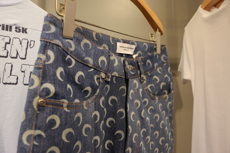 Joyce x Marine Serre Capsule Collection Hong Kong Pants Blue
