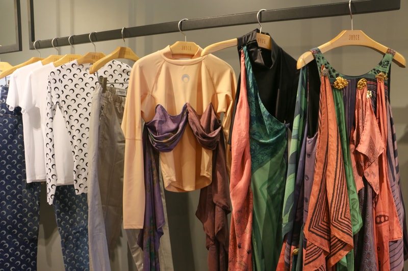 Joyce x Marine Serre Capsule Collection Hong Kong Tops White Pink Green